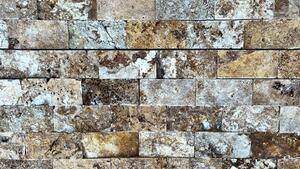 Kamenný obklad, Travertin zlatý, mozaika 29x35,5x2 TMS103