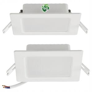 Zapustená LED stropná lampa 6W 660lm 4000K biela