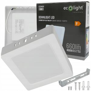Prisadené LED stropné svietidlo štvorcové 6W 4000K 660lm neutrálne