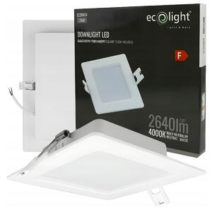 Zapustené LED stropné svietidlo 24W 2640lm 4000K biele