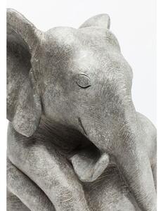 Elephant Hug dekorácia šedá