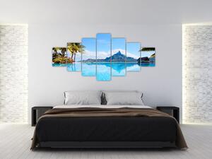 Moderný obraz - raj pri mori (Obraz 210x100cm)