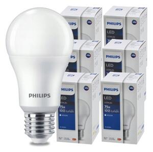 SADA 6 KS LED žiaroviek PHILIPS E27 10W = 75W 1055lm Neutrálna farba 4000K LED žiarovka
