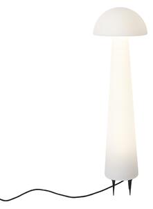 Stojaca vonkajšia lampa biela 80 cm vrátane LED IP44 - Fungi