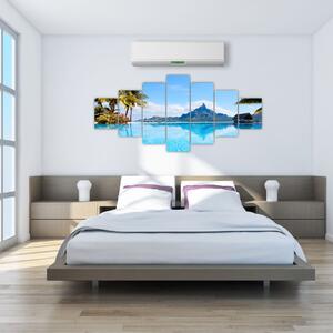 Moderný obraz - raj pri mori (Obraz 210x100cm)