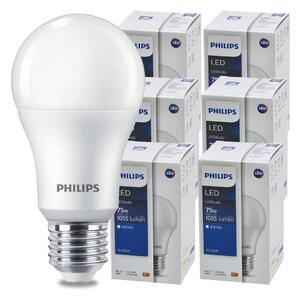 SADA 6 KS LED žiaroviek PHILIPS E27 10W = 75W 1055lm Neutrálna farba 4000K LED žiarovka