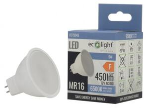 LED žiarovka 12V MR16 5W - studena bielá