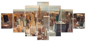 Moderný obraz do bytu - mrakodrapy (Obraz 210x100cm)