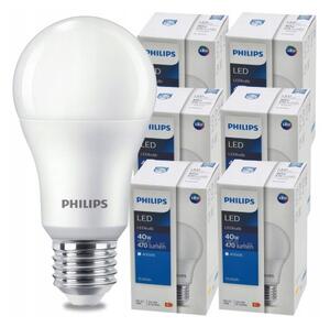SADA 6 KS LED žiaroviek PHILIPS E27 4,9W 470 lm Neutrálna farba 4000K
