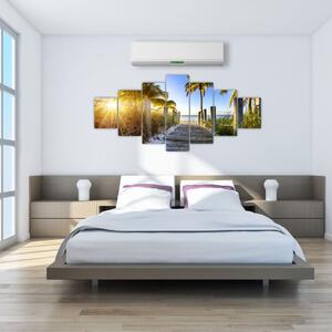 Moderný obraz do bytu - tropický raj (Obraz 210x100cm)