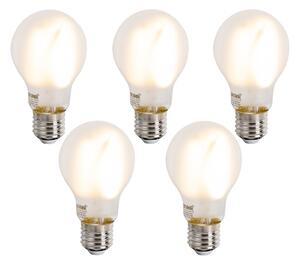 Sada 5 ks Inteligentné stmievateľné LED žiarovky E27 A60 matné 7W 806lm 2700-6500K
