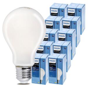 10x LED žiarovka E27 PHILIPS 17,5W 2452lm 2700k Corepro Premium A67