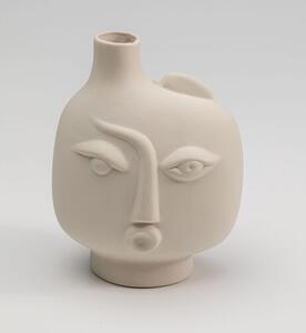 Face left váza béžová 16 cm