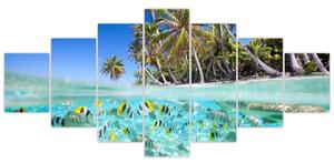 Obraz tropického mora (Obraz 210x100cm)