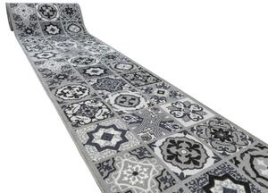 Protišmykový behúň Patchwork - sivý