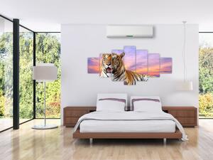 Obraz ležiaceho tigra (Obraz 210x100cm)