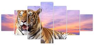 Obraz ležiaceho tigra (Obraz 210x100cm)