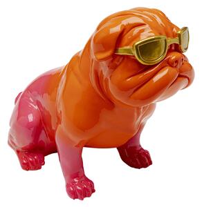 Fashion Dog dekorácia oranžová 17 cm