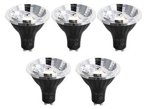 Sada 5 stmievateľných LED žiaroviek GU10 70 mm 6,5 W 600 lm 2700 K