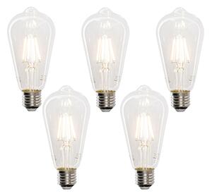 Sada 5 inteligentných LED žiaroviek E27 ST64 4,5W 470 lm 1800-4000K