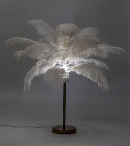 Feather Palm stolná lampa biela 60 cm
