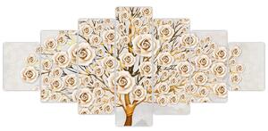 Zlatý strom - moderný obraz (Obraz 210x100cm)