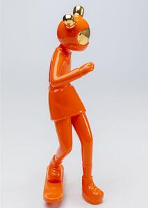 Figurine Skating Astronaut dekorácia oranžová 33 cm