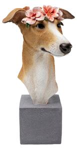 Fiori Greyhound dekorácia viacfarebná 47 cm