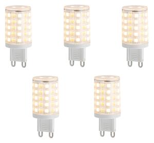 Sada 5 inteligentných stmievateľných LED žiaroviek G9 číra 2,5 W 250 lm 2700-6500 K