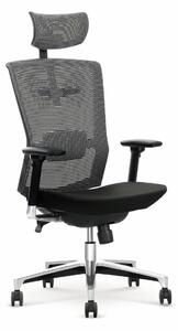 HALMAR Kancelárska stolička Major 2 čierna/sivá