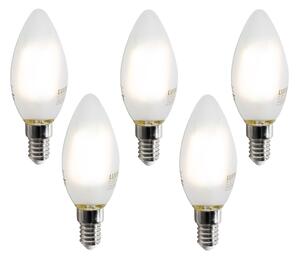 Sada 5 inteligentných LED žiaroviek E14 C35 matných 4,2W 470 lm 2700-6500K