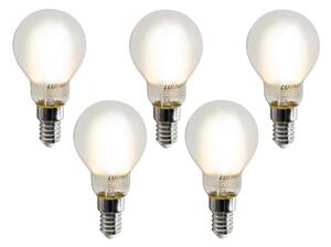 Sada 5 inteligentných LED žiaroviek E14 P45 matných 4,2 W 470 lm 2700-6500 K