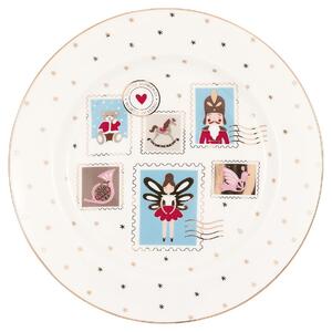 Porcelánový tanier Xmas Letter White Ø 20,5 cm
