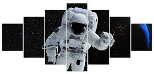 Obraz astronauta vo vesmíre (Obraz 210x100cm)