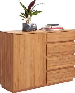 KOMODA, jadrový buk, farba buka, 120/89,2/41 cm Linea Natura - Komody