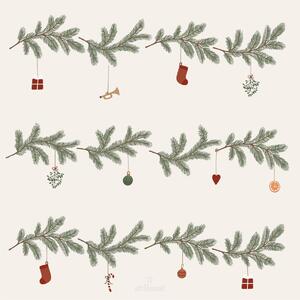 Papierové servítky Christmas Garlands – 50 ks
