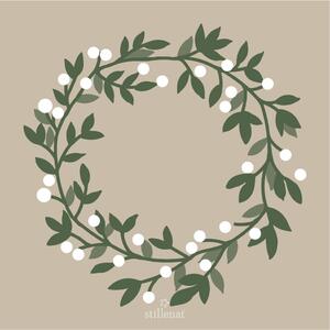 Papierové servítky Snowberry Wreath – 20 ks