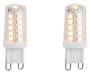 Sada 2 stmievateľných LED žiaroviek G9 3,2 W 250 lm 2200 K