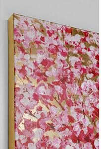 Flower Couple obraz ružovo-zlatý 100x80