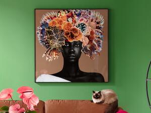 Flower Hair obraz viacfarebný 120x120 cm