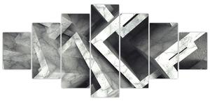 Abstraktný čiernobiely obraz (Obraz 210x100cm)