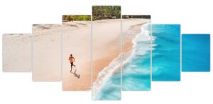 Obraz piesočné pláže - obrazy do bytu (Obraz 210x100cm)