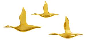 Flying Ducks set 3 dekorácii zlaté