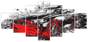 Obraz automobilu - moderný obraz (Obraz 210x100cm)