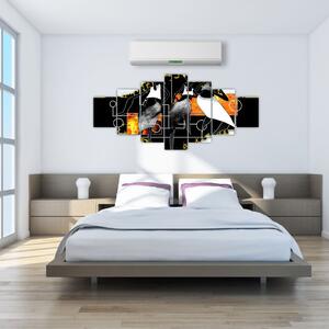 Abstrakcie - obraz na stenu (Obraz 210x100cm)
