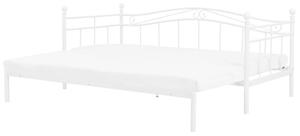 Posteľ z bieleho kovu 90/180 x 200 cm s rámom a výsuvnou ďalší moderní postelí