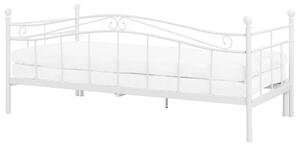 Posteľ z bieleho kovu 90/180 x 200 cm s rámom a výsuvnou ďalší moderní postelí