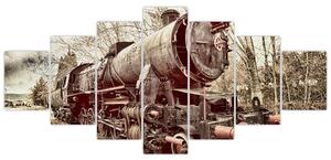 Obraz lokomotívy (Obraz 210x100cm)