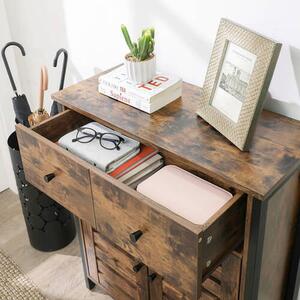 KOMODA, hnedá, čierna, 70/80/30 cm Boxxx - Komody, Online Only