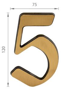 SS - DOMOVÁ ČÍSLICA "5" - 120 mm